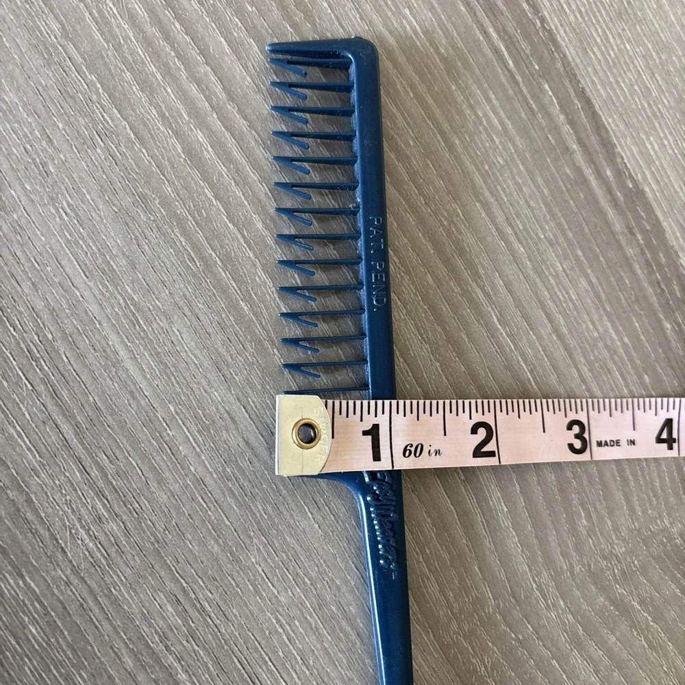 Vintage Easy Weavers Professional Weaving Blue Plastic Salon Comb‎ 90's Styling